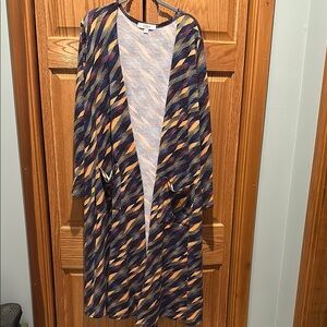 LuLaRoe Multicolor Long Open Cardigan